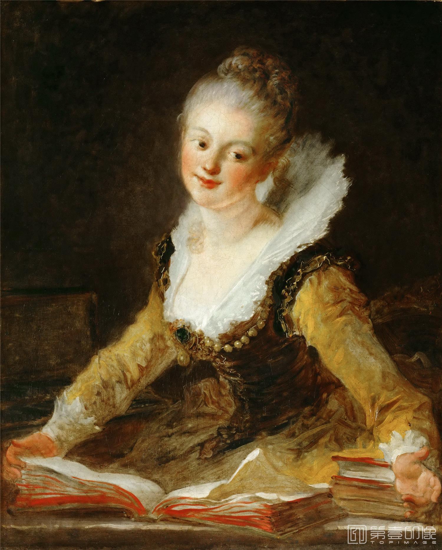 油画-卢浮宫-Фрагонар, Жан-Оноре (1732 Грасс - 1806 Париж)Ученье-2025